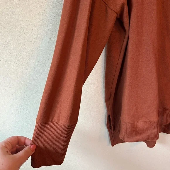 Plus Size Rust Crew Neck Long Sleeve Sweater NWT - Picture 4 of 8